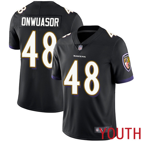 Baltimore Ravens Limited Black Youth Patrick Onwuasor Alternate Jersey NFL Football #48 Vapor Untouchable